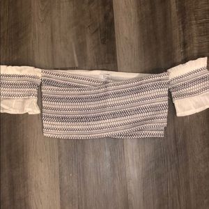 NWT Off the Shoulder Crop top
